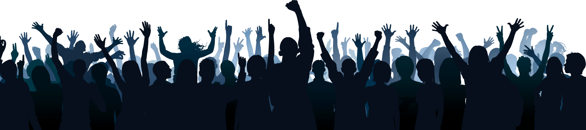 image of crowd cheering